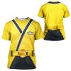 gearhuman 3d power rangers samurai yellow custom tshirt hoodie apparel gv08019 3d apparel 525521 - Power Rangers Store
