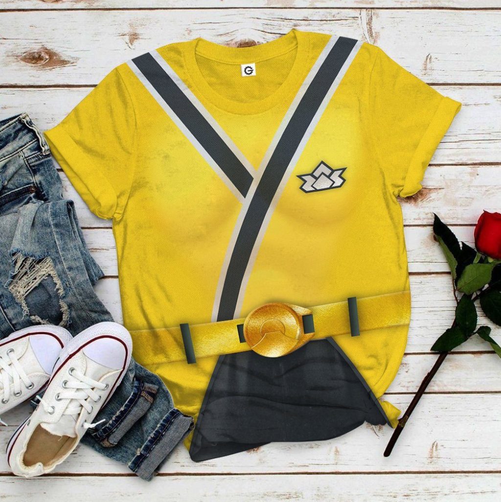 3D Power Rangers Samurai Yellow  Apparel - Image 9