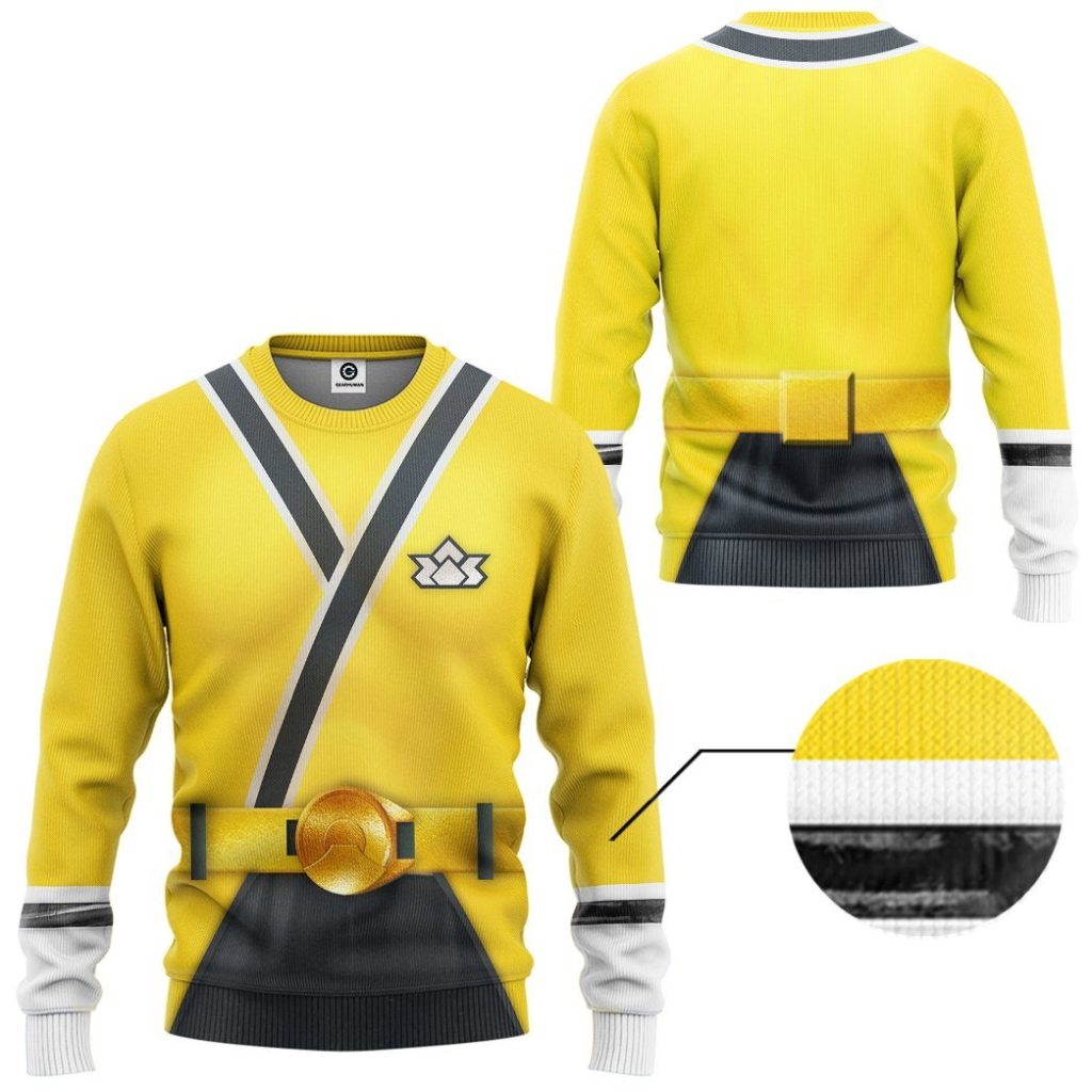 3D Power Rangers Samurai Yellow  Apparel - Image 2