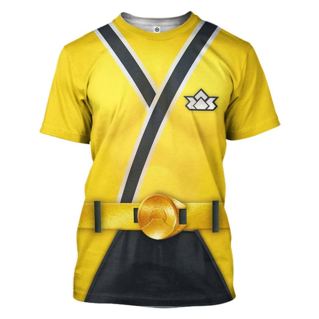 3D Power Rangers Samurai Yellow  Apparel - Image 6
