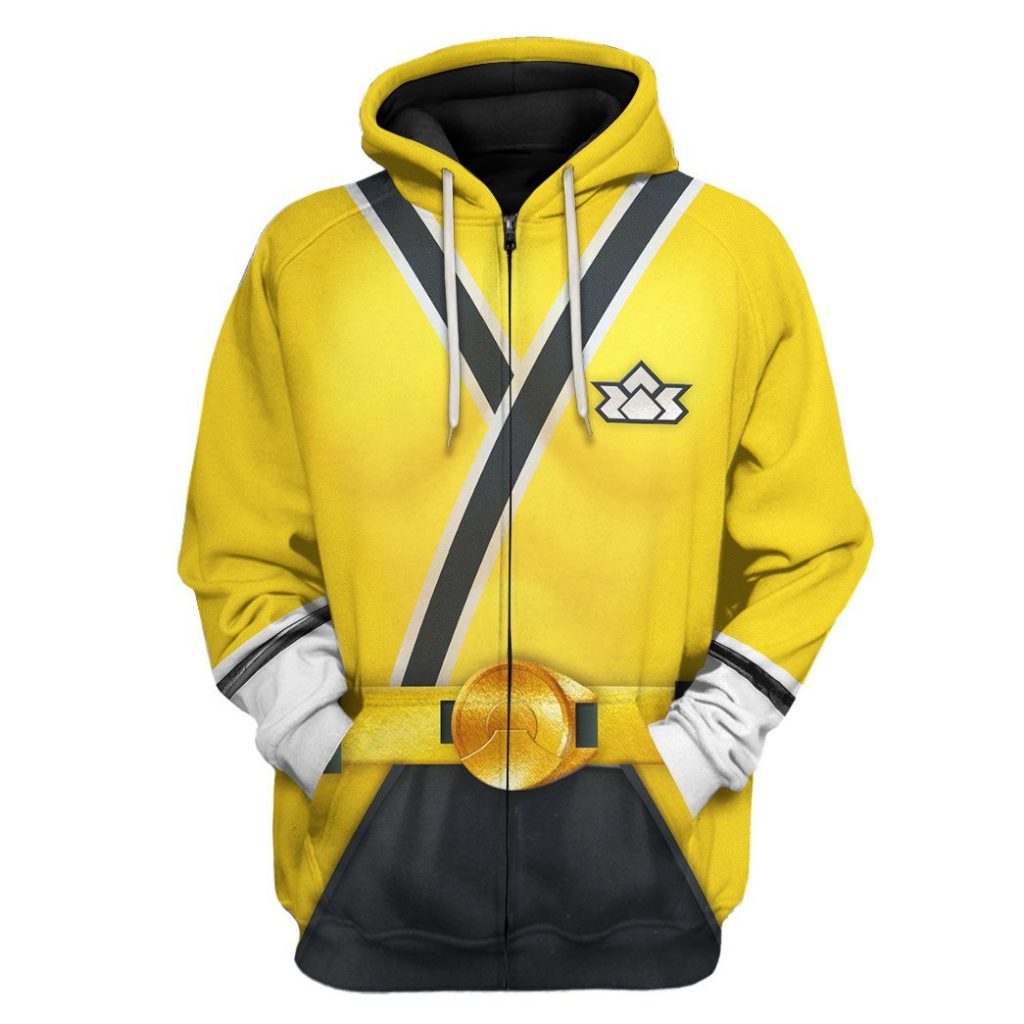 3D Power Rangers Samurai Yellow  Apparel - Image 7