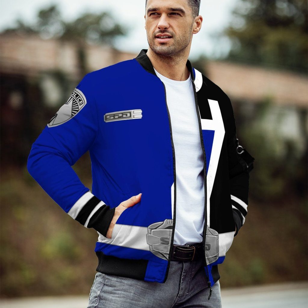 3D Power Rangers SPD Blue Custom Bomber - Image 5