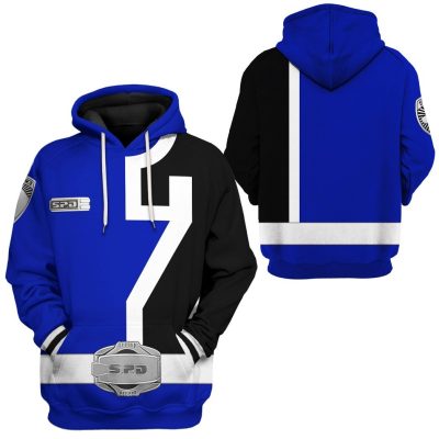 3D Power Rangers S.P.D Blue  Apparel