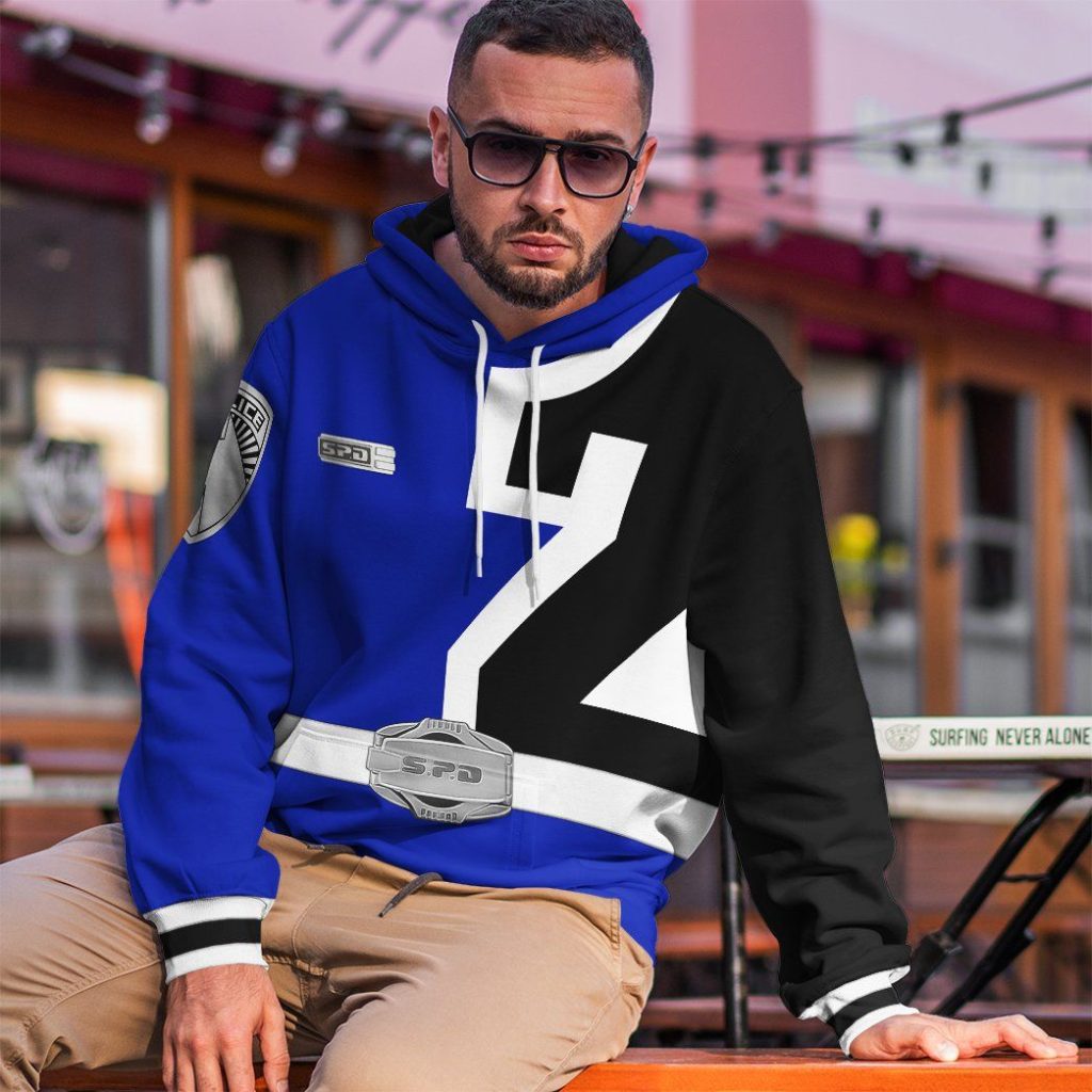 3D Power Rangers S.P.D Blue  Apparel - Image 11