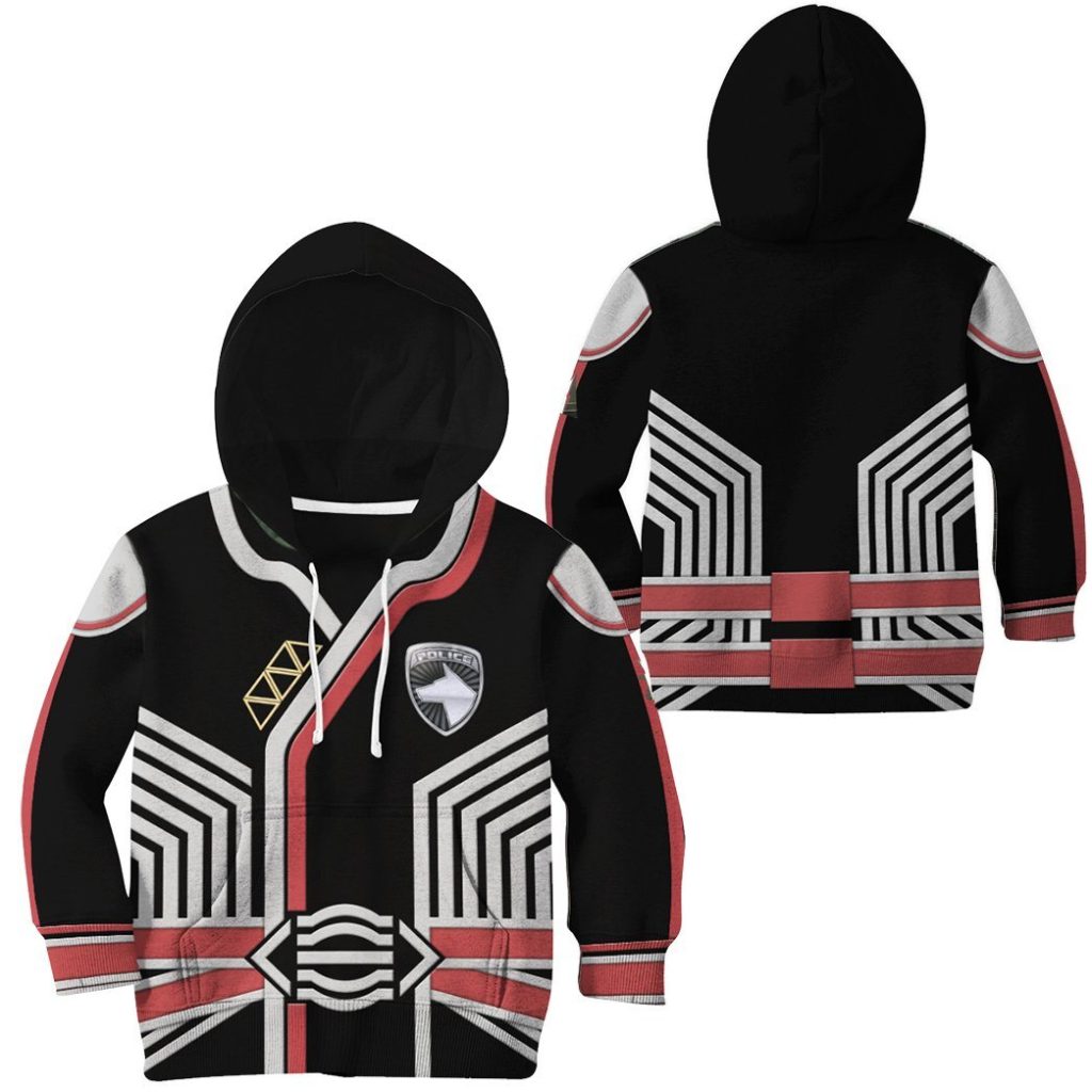 3D Power Rangers SPD Commander Anubis Cruger Shadow Kids Hoodie - Image 2