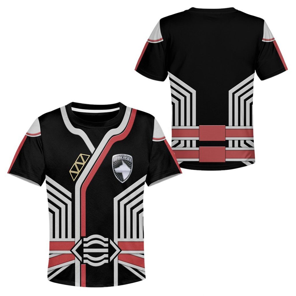 3D Power Rangers SPD Commander Anubis Cruger Shadow Kids T-shirt - Image 2