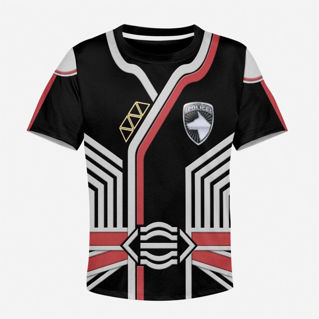 3D Power Rangers SPD Commander Anubis Cruger Shadow Kids T-shirt