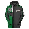 gearhuman 3d power rangers spd green uniform tshirt hoodie apparel gb290135 3d apparel 106334 - Power Rangers Store