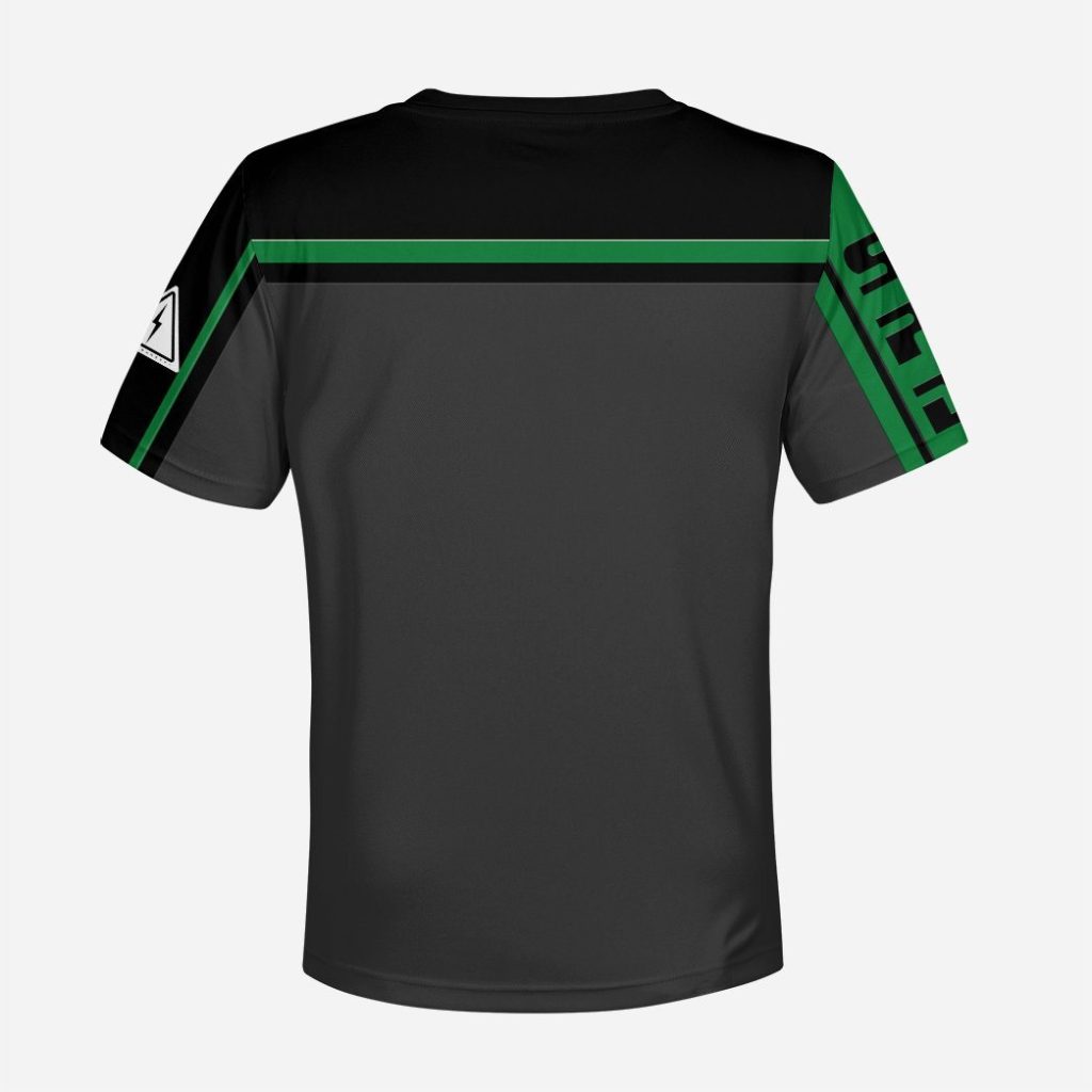 3D Power Rangers SPD Green Uniform Kids T-shirt - Image 3