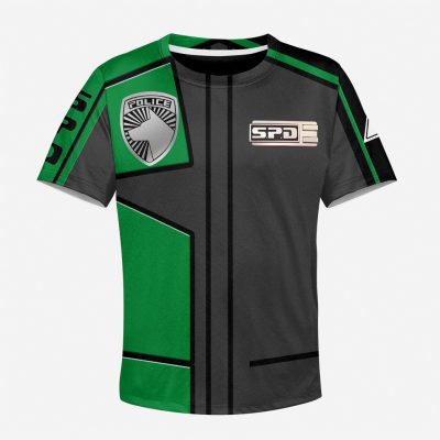 3D Power Rangers SPD Green Uniform Kids T-shirt