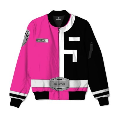 3D Power Rangers SPD Pink Custom Bomber