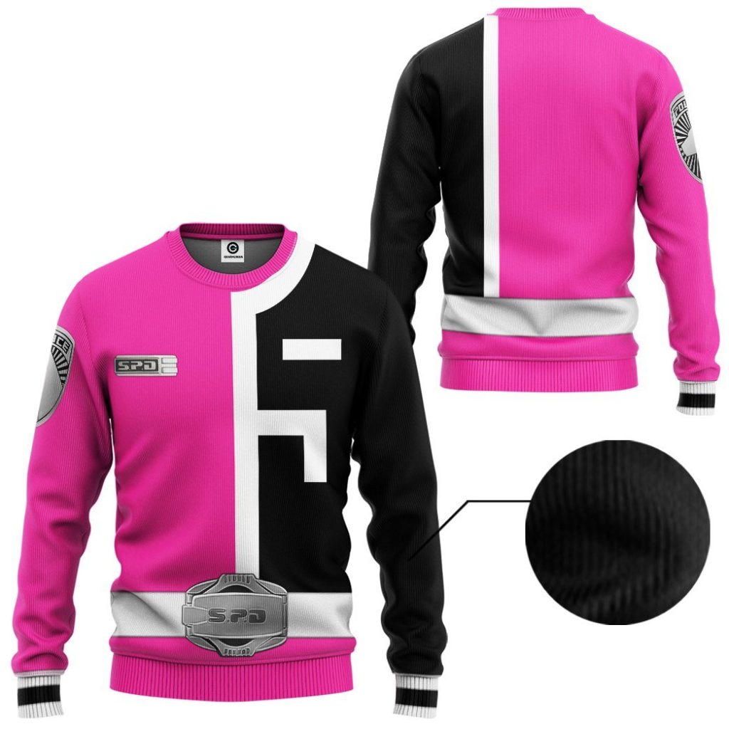 3D Power Rangers S.P.D Pink  Apparel - Image 2