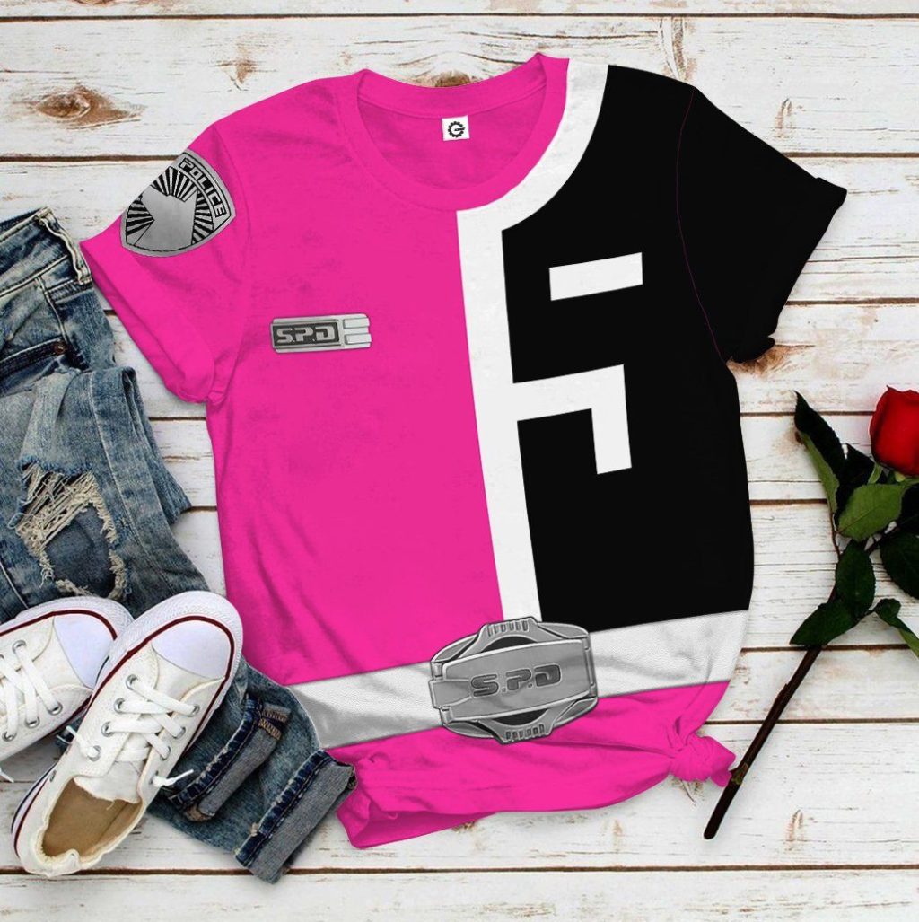 3D Power Rangers S.P.D Pink  Apparel - Image 8