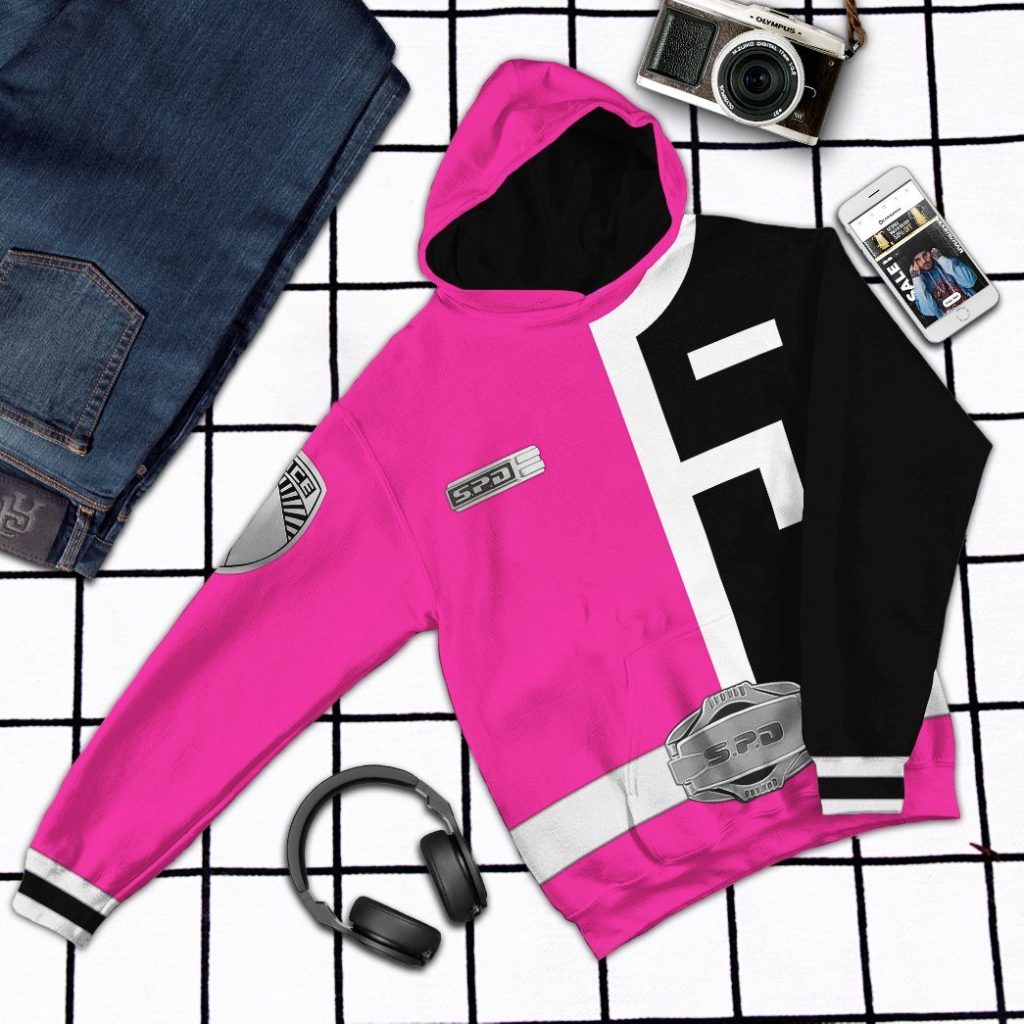 3D Power Rangers S.P.D Pink  Apparel - Image 9