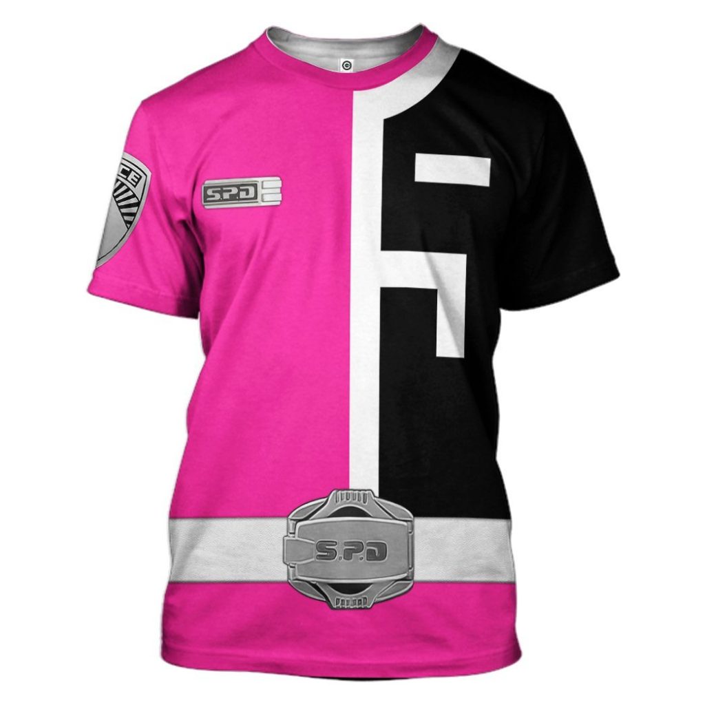 3D Power Rangers S.P.D Pink  Apparel - Image 6