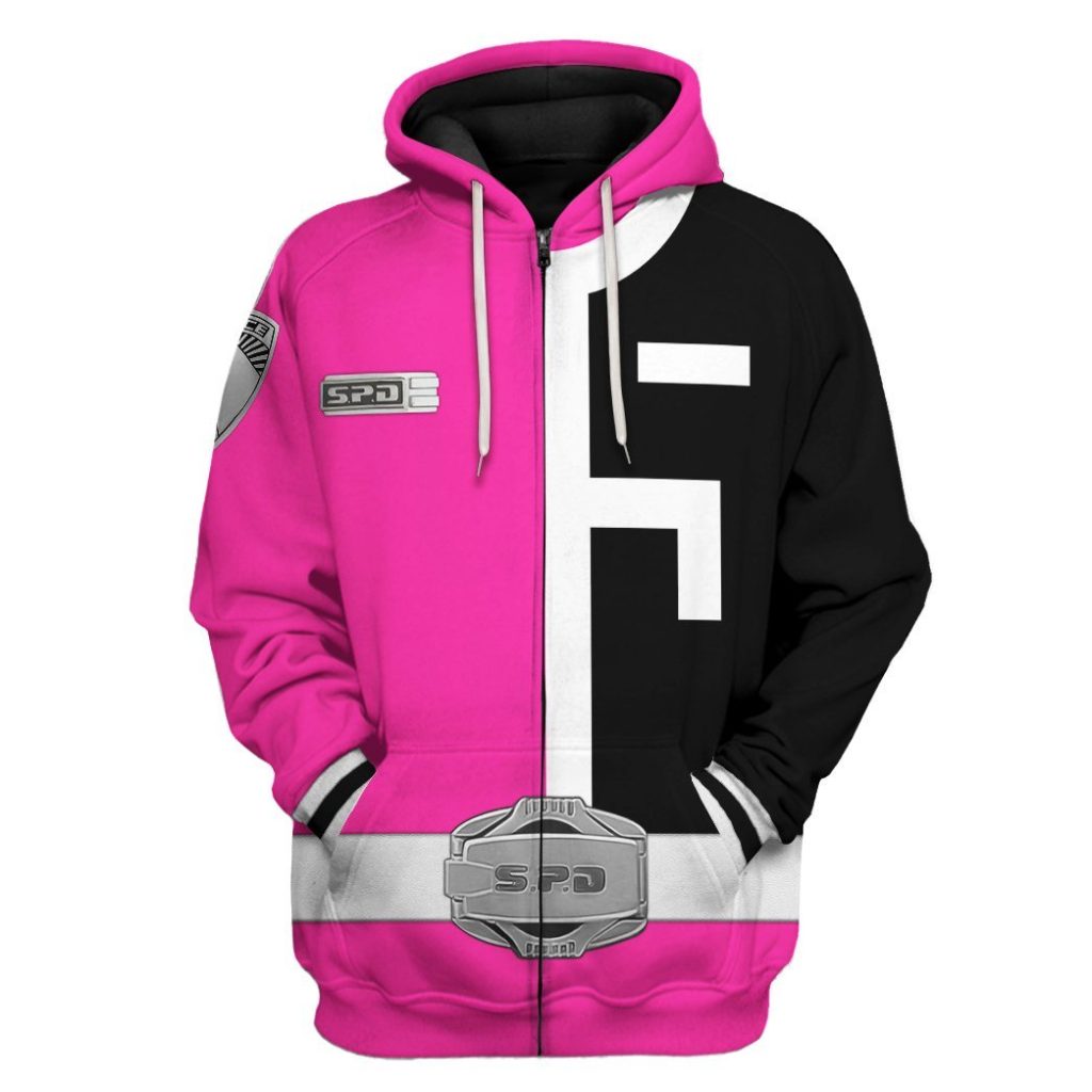 3D Power Rangers S.P.D Pink  Apparel - Image 7