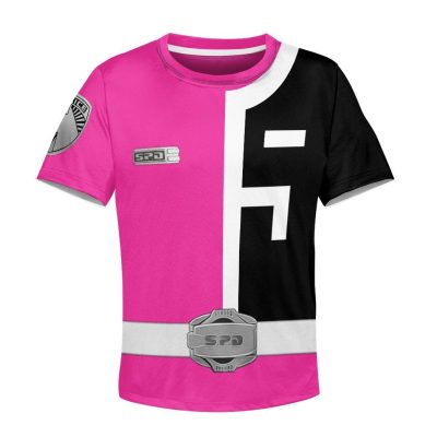 3D Power Rangers SPD Pink Kids T-shirt