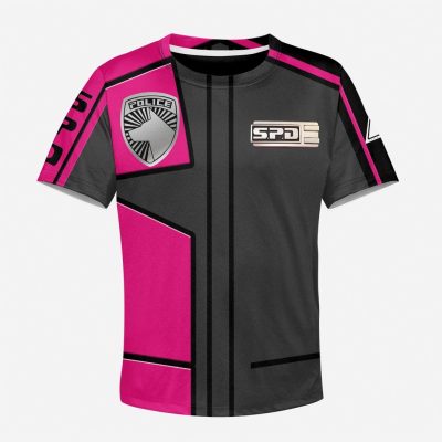 3D Power Rangers SPD Pink Uniform Kids T-shirt