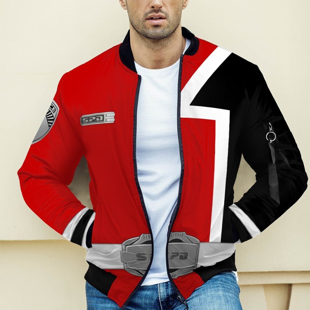 3D Power Rangers SPD Red Custom Bomber - Image 4