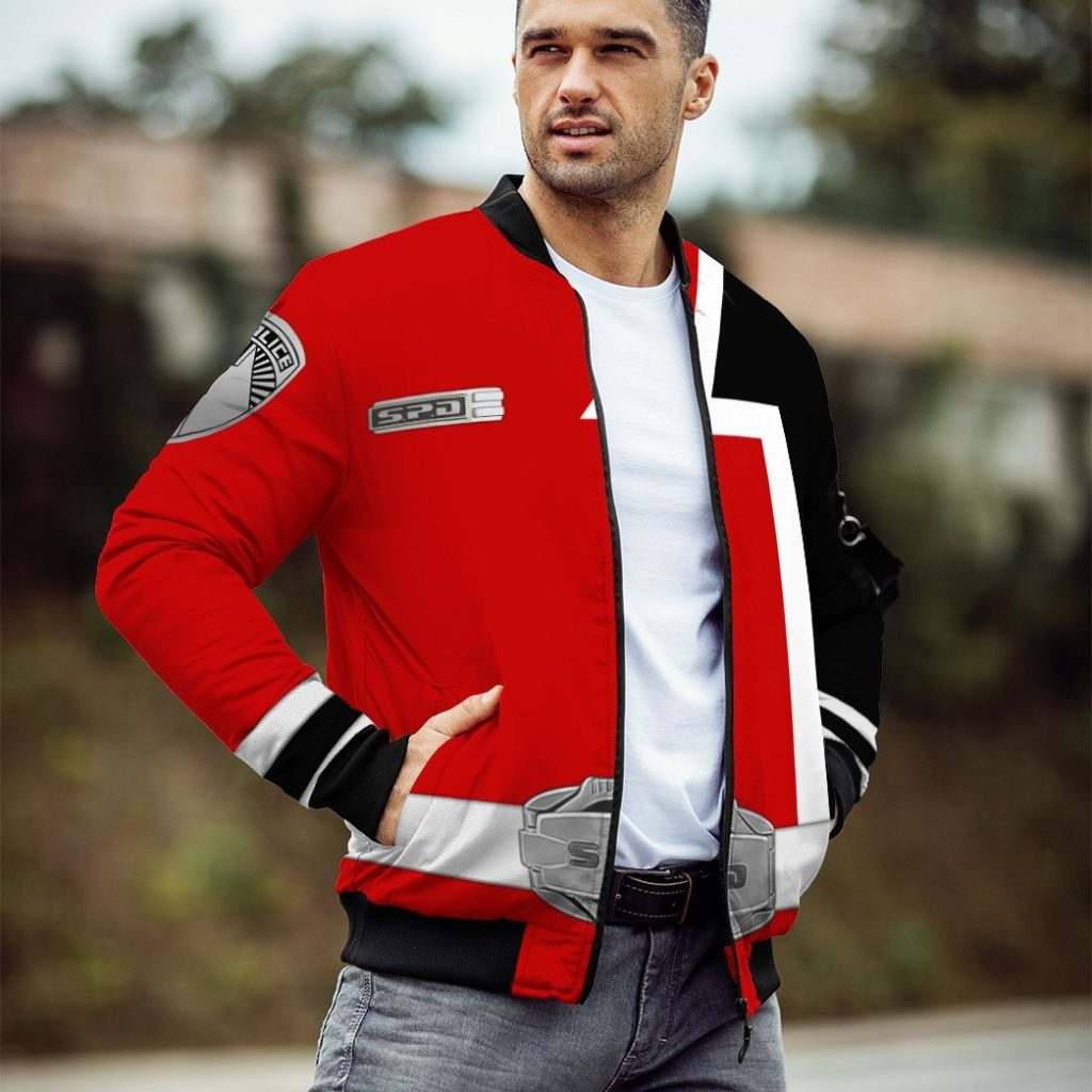 3D Power Rangers SPD Red Custom Bomber - Image 5