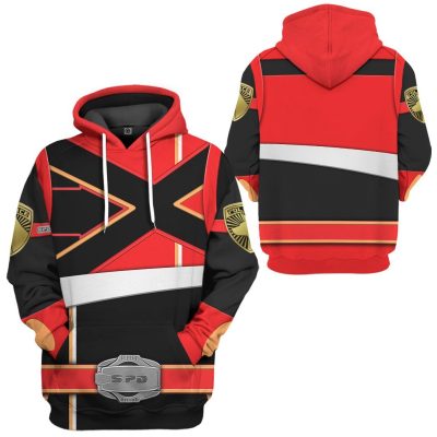 3D Power Rangers S.P.D Red Soul Of The Dragon  Apparel