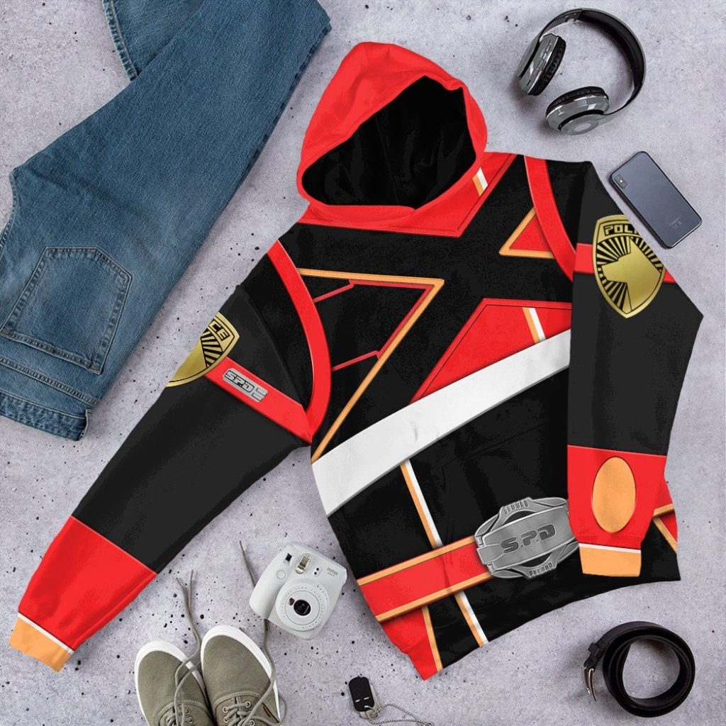 3D Power Rangers S.P.D Red Soul Of The Dragon  Apparel - Image 10