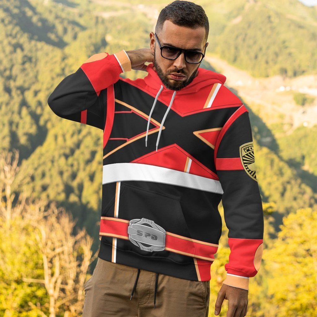 3D Power Rangers S.P.D Red Soul Of The Dragon  Apparel - Image 9