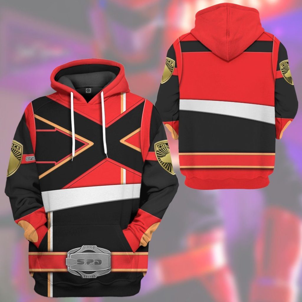 3D Power Rangers S.P.D Red Soul Of The Dragon  Apparel - Image 13