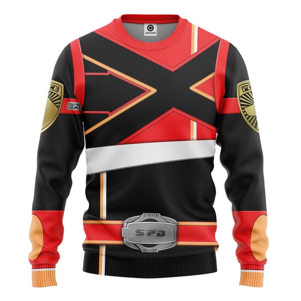 3D Power Rangers S.P.D Red Soul Of The Dragon  Apparel - Image 3