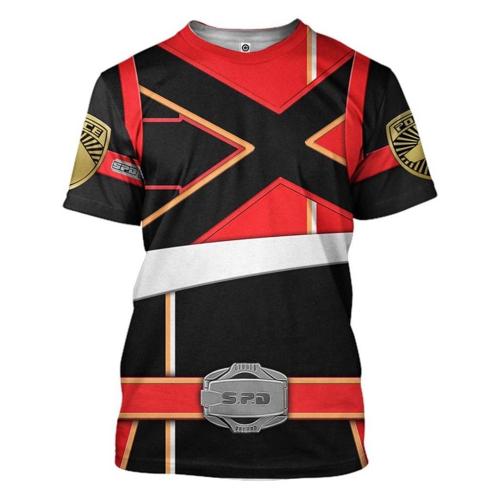 3D Power Rangers S.P.D Red Soul Of The Dragon  Apparel - Image 4