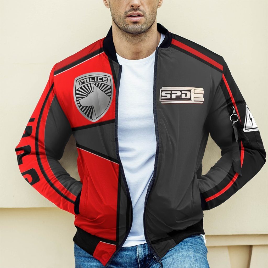 3D Power Rangers SPD Red Uniform Bomber - Image 5