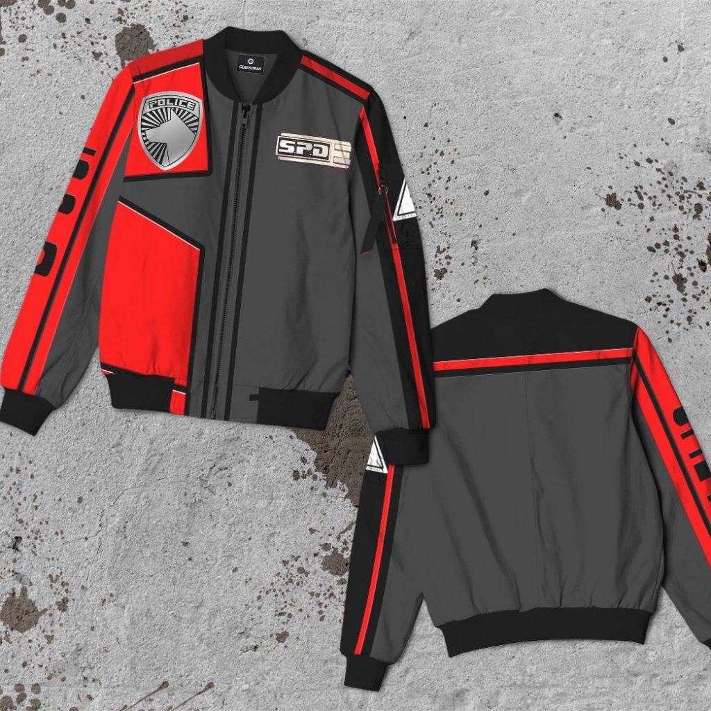 3D Power Rangers SPD Red Uniform Bomber - Image 4