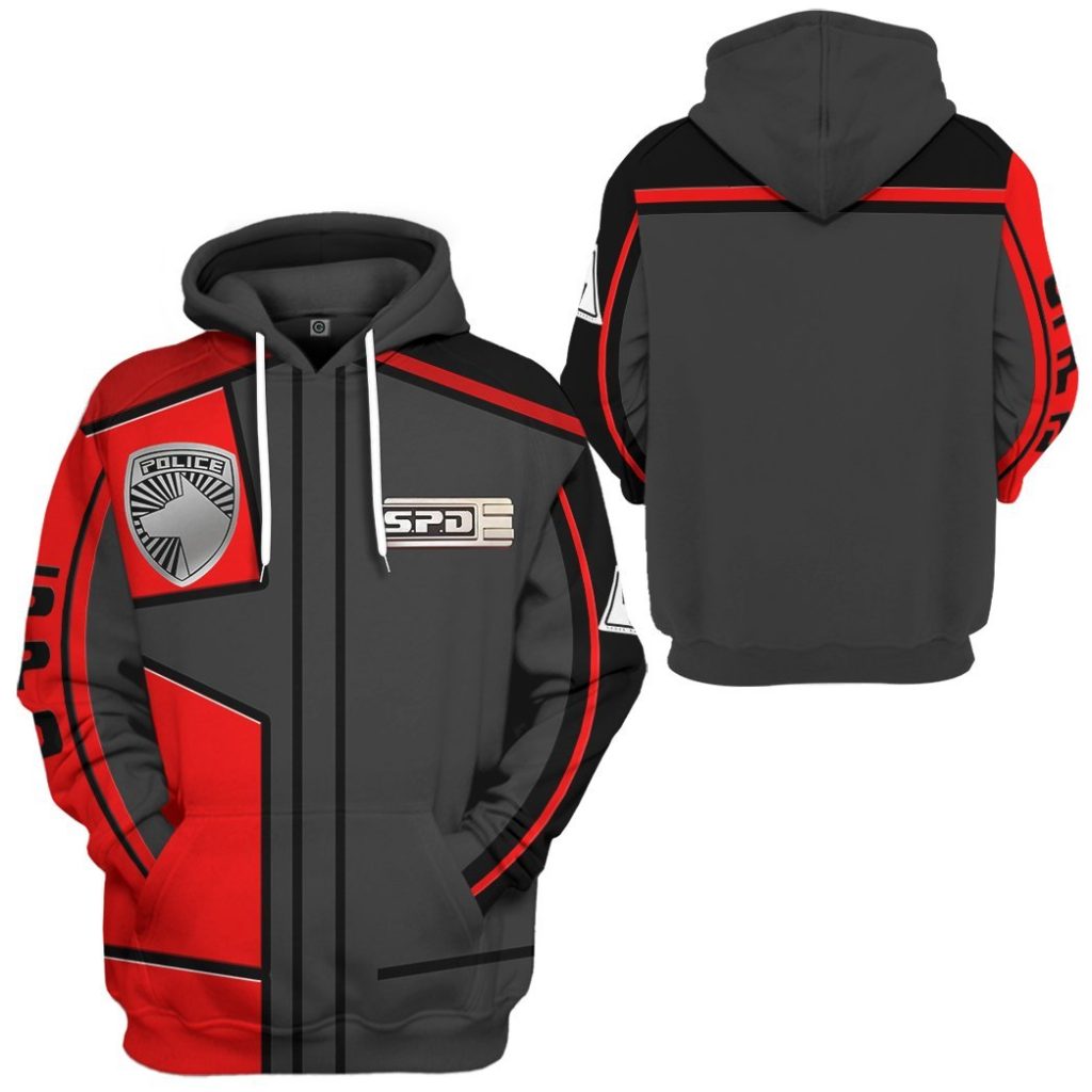 3D Power Rangers S.P.D Red Uniform  Apparel