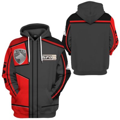 3D Power Rangers S.P.D Red Uniform  Apparel