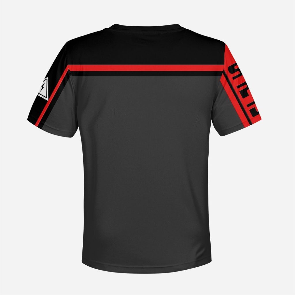 3D Power Rangers SPD Red Uniform Kids T-shirt - Image 3