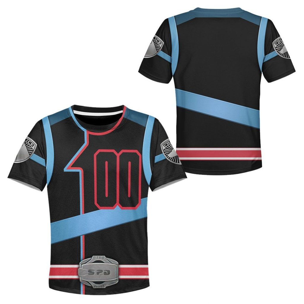 3D Power Rangers SPD Shadow Kids T-shirt - Image 2