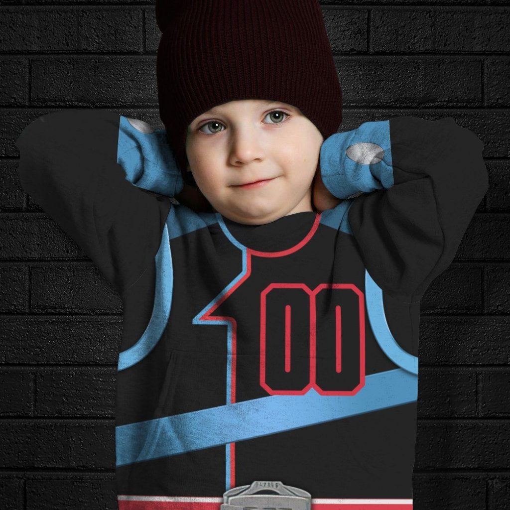3D Power Rangers SPD Shadow Kids Hoodie - Image 5