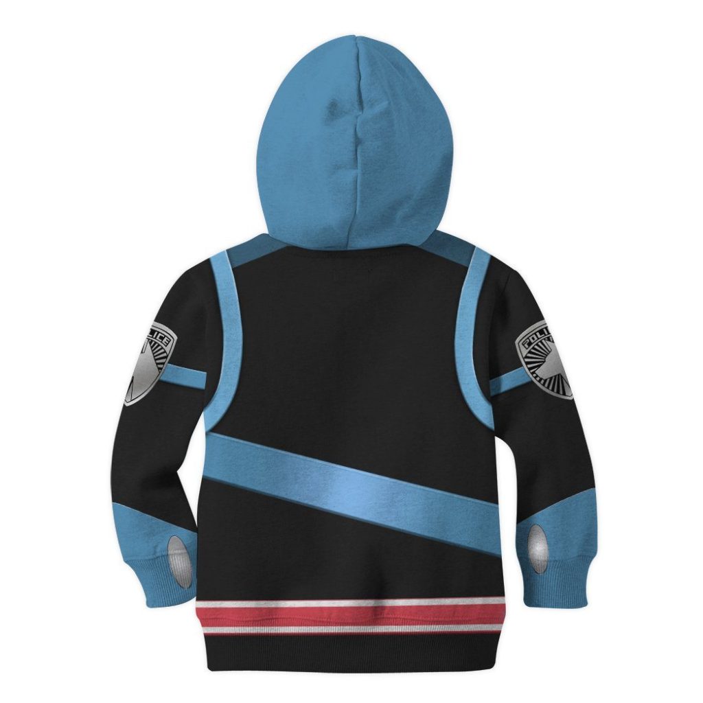 3D Power Rangers SPD Shadow Kids Hoodie - Image 3