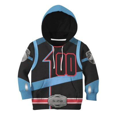 3D Power Rangers SPD Shadow Kids Hoodie