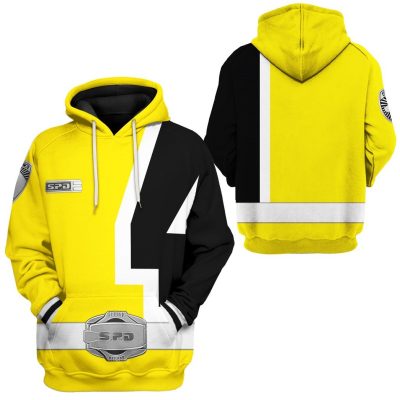 3D Power Rangers S.P.D Yellow  Apparel