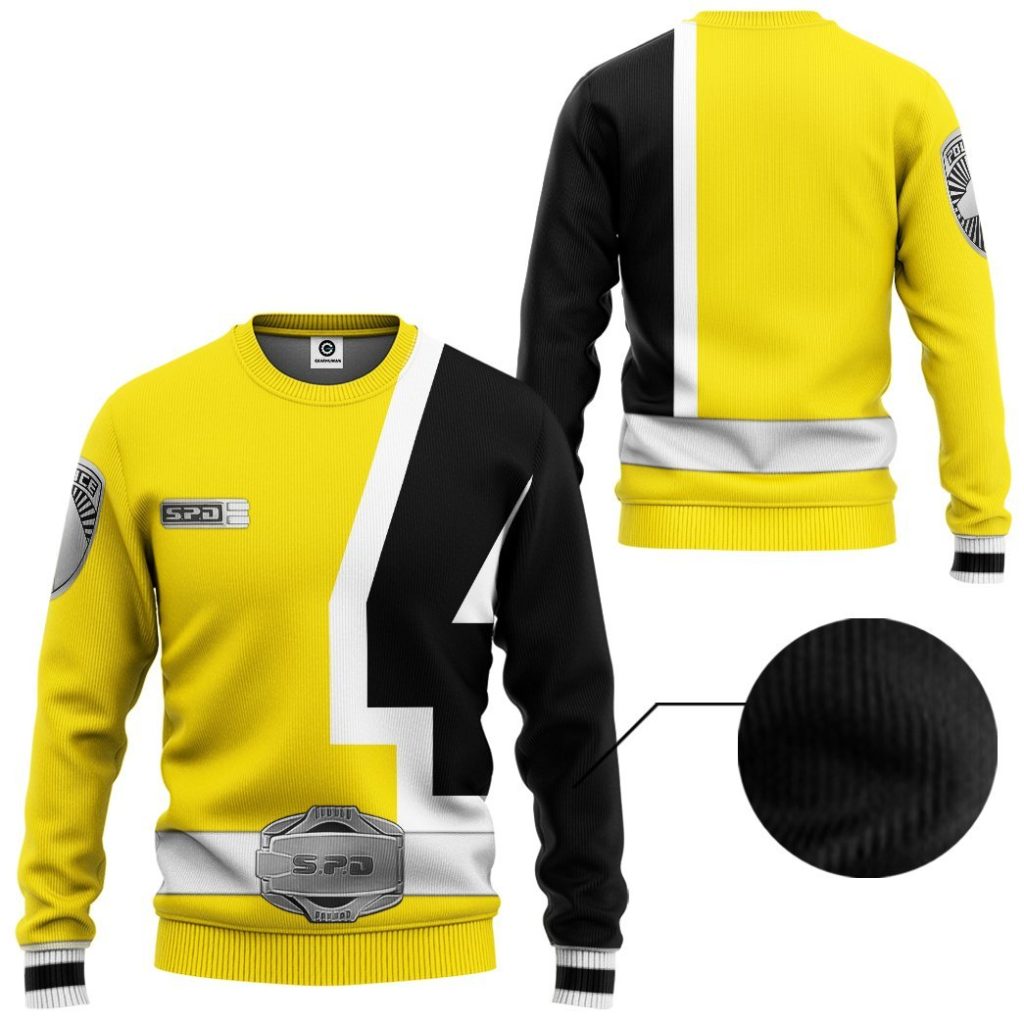 3D Power Rangers S.P.D Yellow  Apparel - Image 2