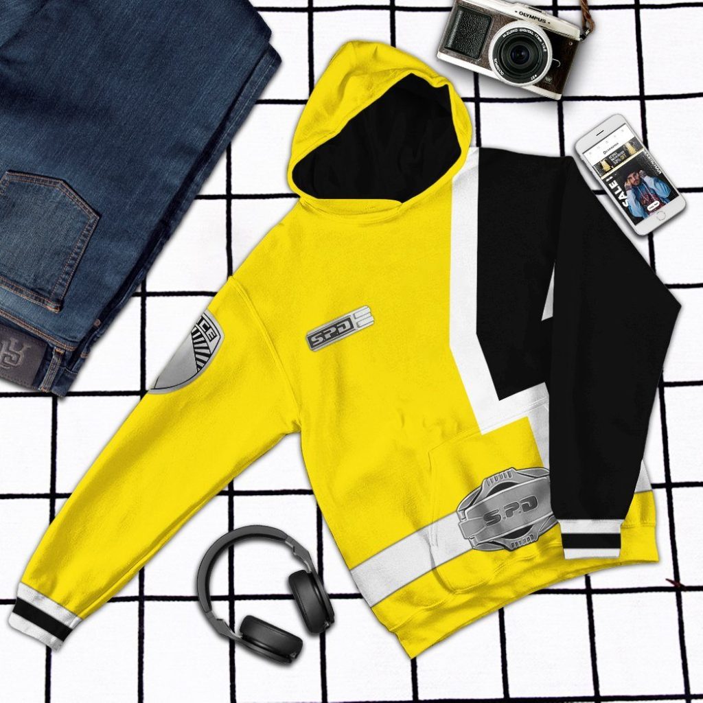 3D Power Rangers S.P.D Yellow  Apparel - Image 9