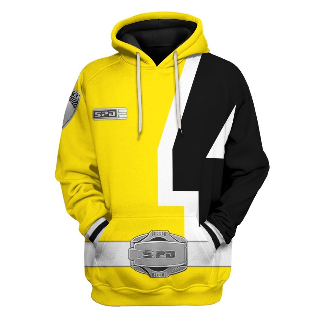 3D Power Rangers S.P.D Yellow  Apparel - Image 4