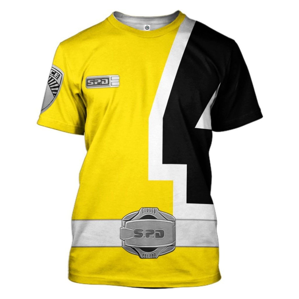 3D Power Rangers S.P.D Yellow  Apparel - Image 6