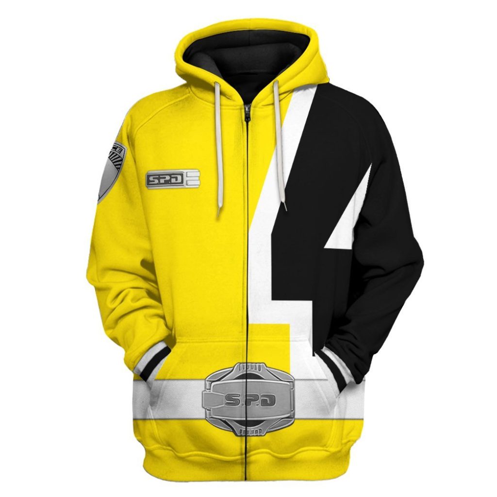 3D Power Rangers S.P.D Yellow  Apparel - Image 7