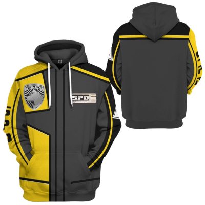 3D Power Rangers S.P.D Yellow Uniform  Apparel
