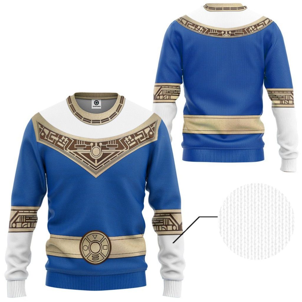 3D Power Rangers Zeo Blue  Apparel - Image 2