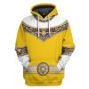 gearhuman 3d power rangers zeo yellow custom tshirt hoodie apparel gv06012 3d apparel hoodie s 286005 - Power Rangers Store