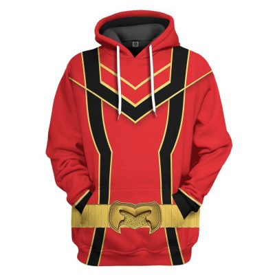 3D Red Power Rangers Mystic Force  Apparel