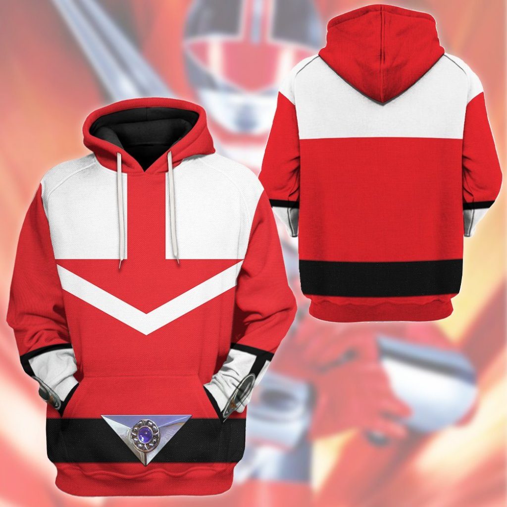 3D Red Power Rangers Time Force  Apparel - Image 11